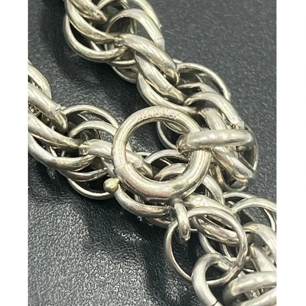 White 1/20 12k GF Gold Filled Rope chain bracelet 8